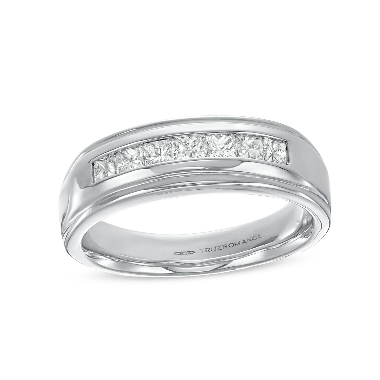 Princess Diamond Channel Wedding Band (1.00tw) 1