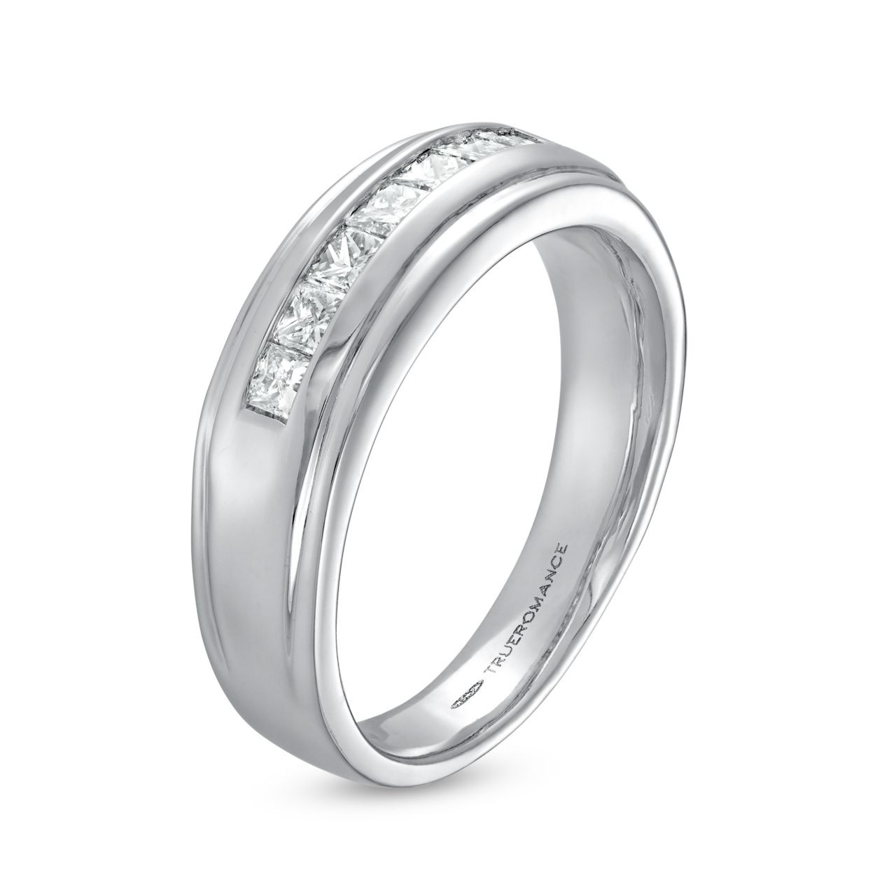 Princess Diamond Channel Wedding Band (1.00tw) 2
