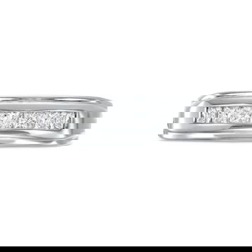 True Romance Princess Diamond Channel Wedding Band