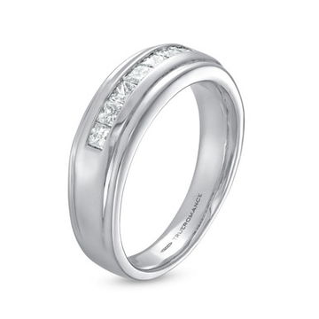 True Romance Princess Diamond Channel Wedding Band