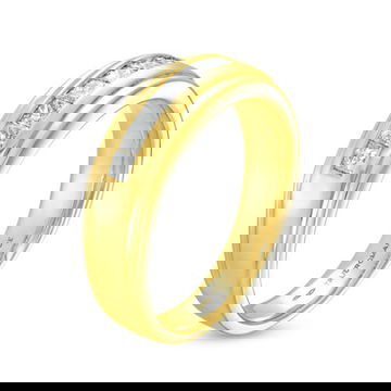 True Romance Princess Diamond Channel Wedding Band