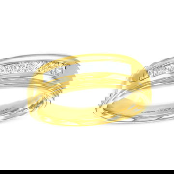True Romance Princess Diamond Channel Wedding Band