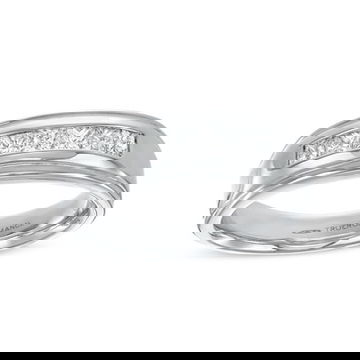 True Romance Princess Diamond Channel Wedding Band
