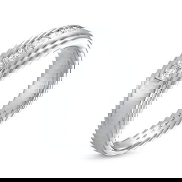 True Romance Princess Diamond Channel Wedding Band