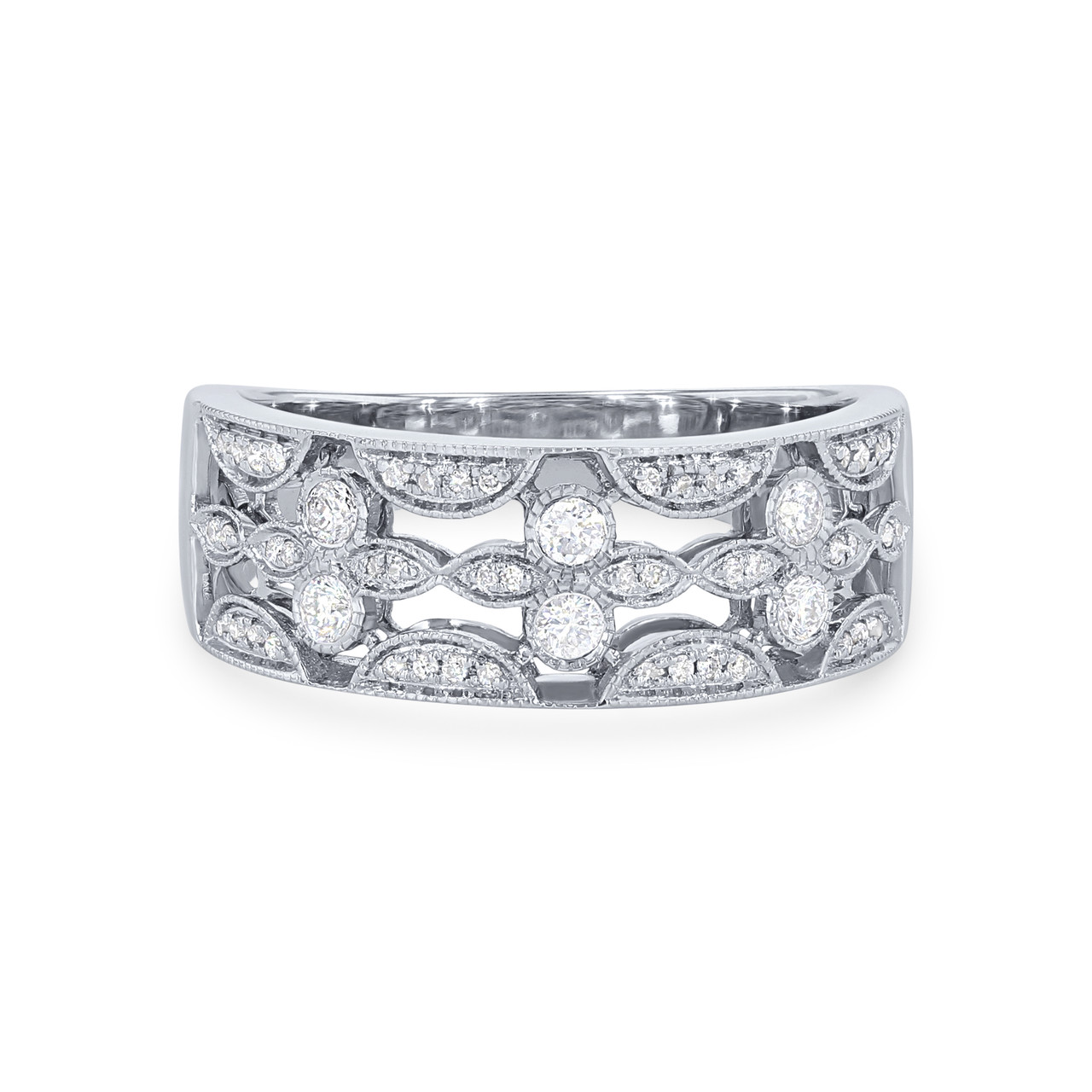 Vintage Inspired Diamond Band 0