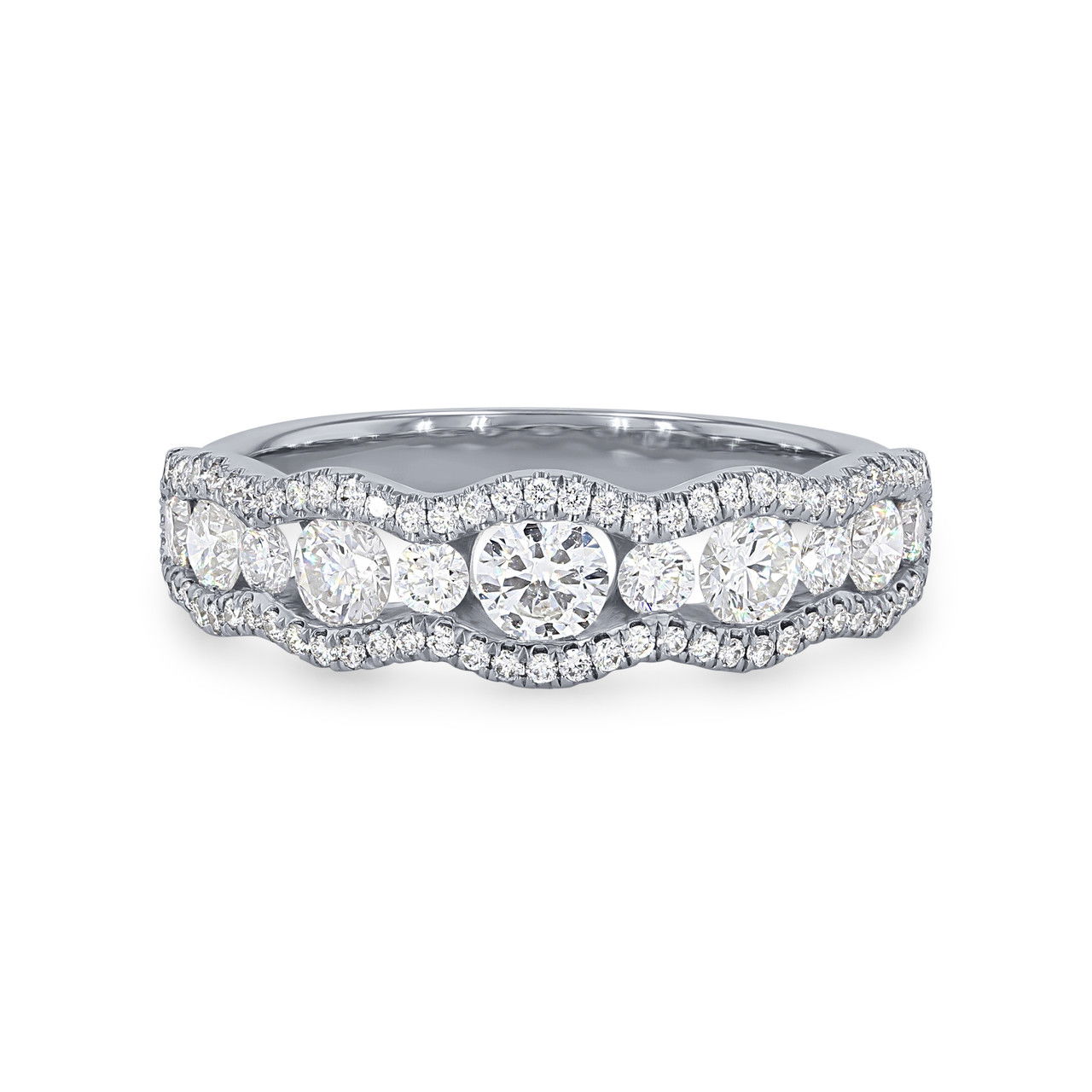 Alternating Wave Diamond Band