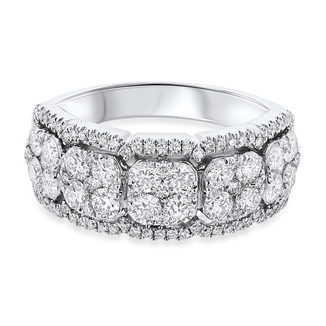 Diamond Cluster Fashion Ring 0