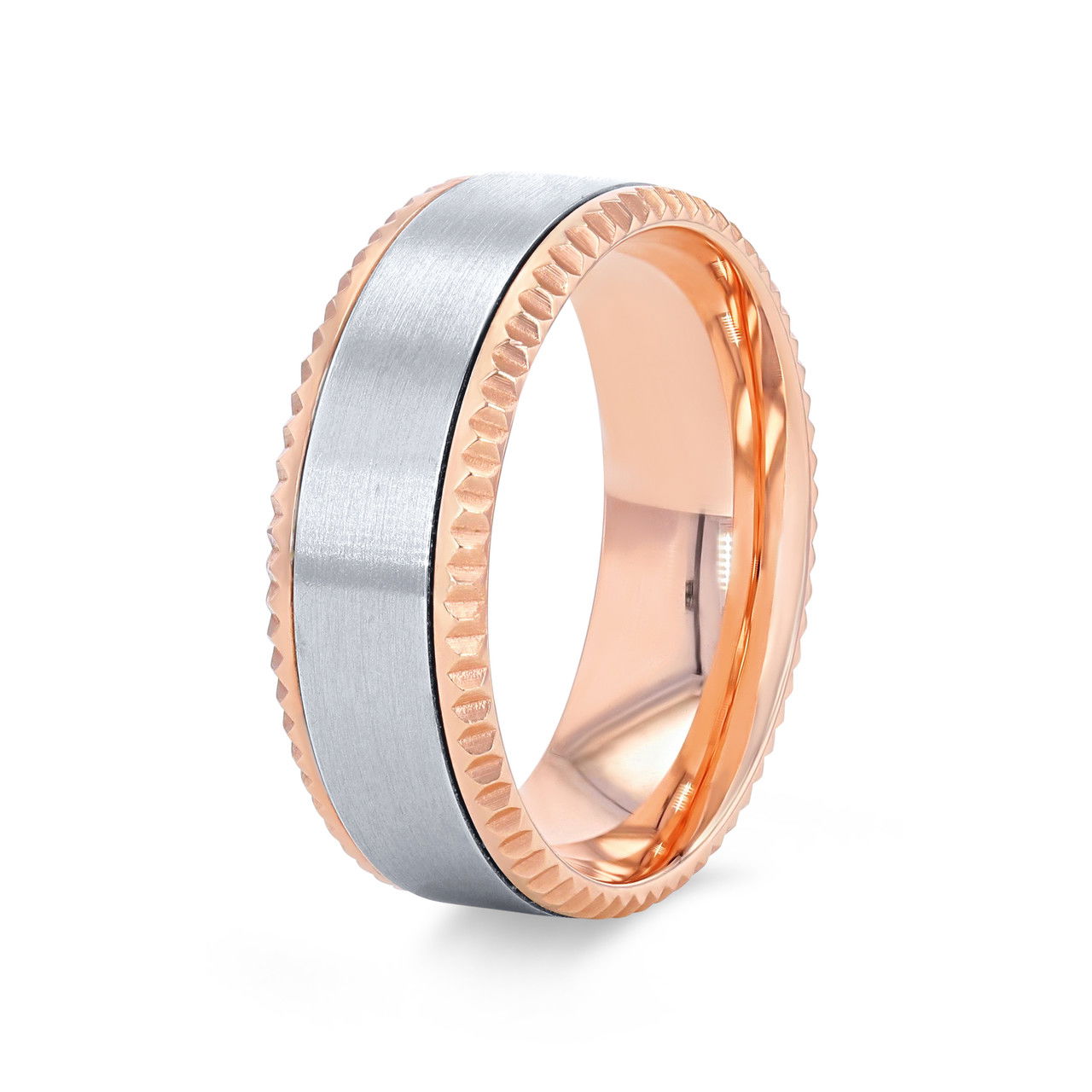 Quoin Edge 8mm Wedding Band