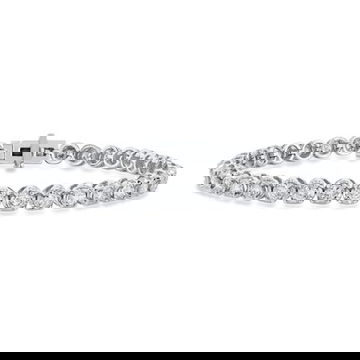 Circular Illusion Diamond Tennis Bracelet 0