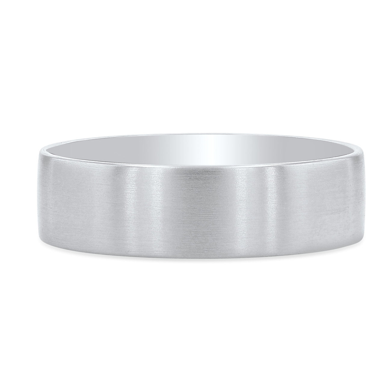 Flat Matte 6mm Wedding Band