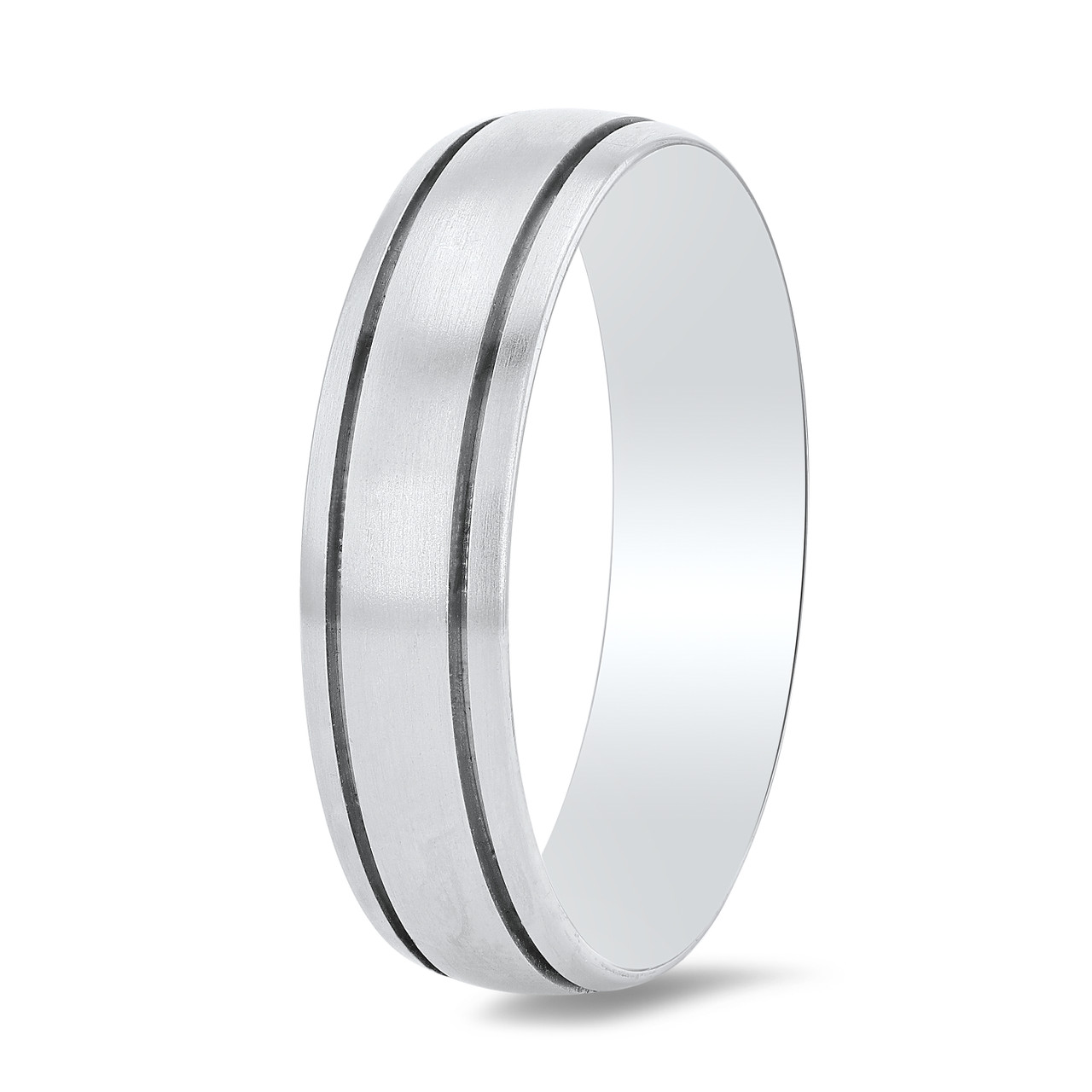 Matte Groove 6mm Wedding Band 1