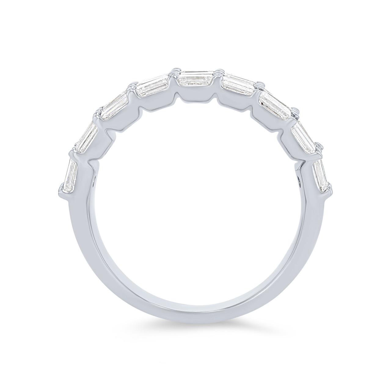 Three Row Emerald Diamond Band