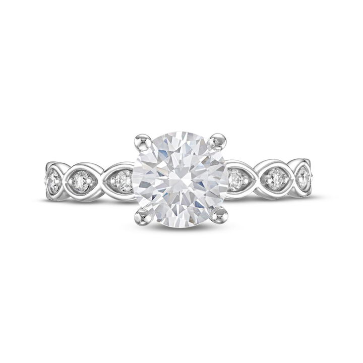 White Gold 14K Verragio Renaissance Scalloped Engagement Setting