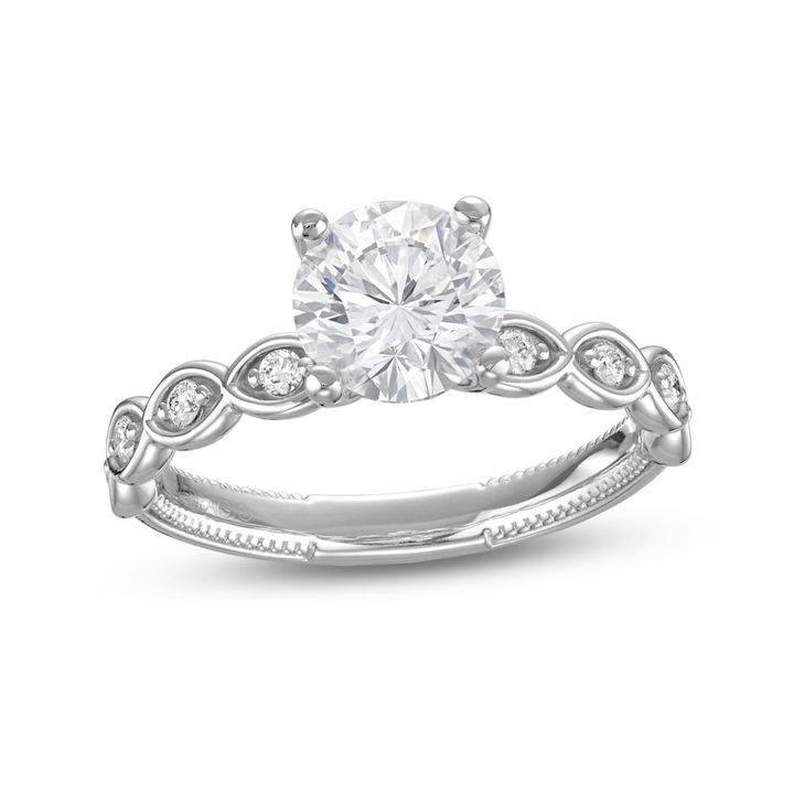 White Gold 14K Verragio Renaissance Scalloped Engagement Setting