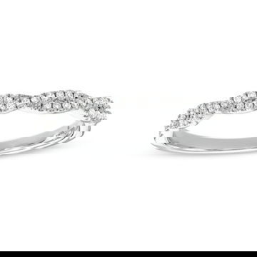 Petite Twist Diamond Wedding Band by Diamonds Direct Designs 6