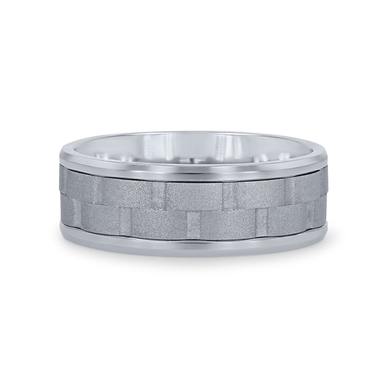 Brick Matte 8mm Wedding Band