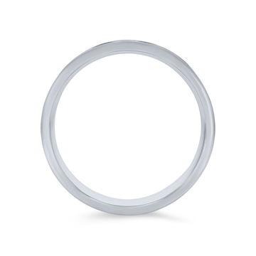 Brick Matte 8mm Wedding Band In White Gold 14K