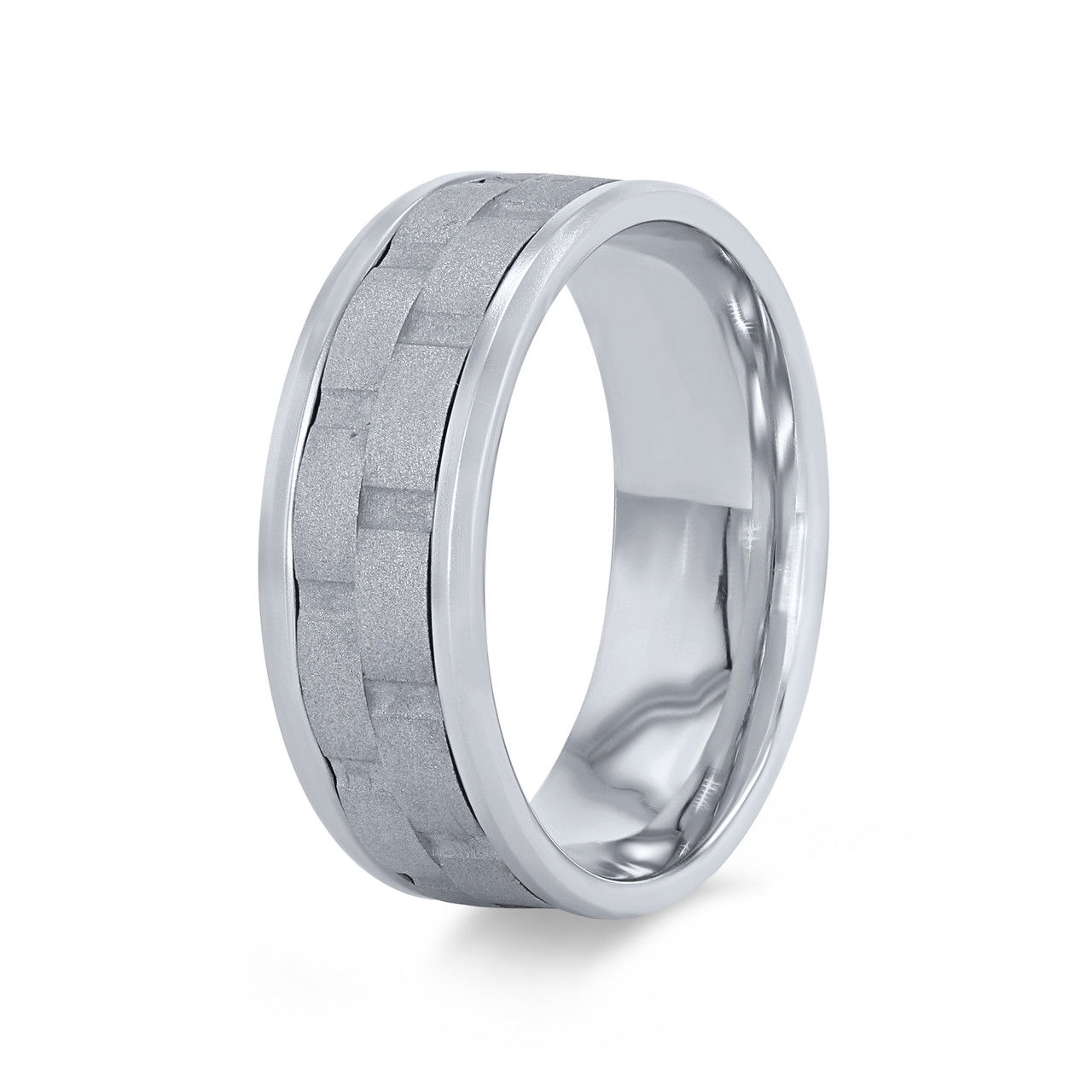 Brick Matte 8mm Wedding Band