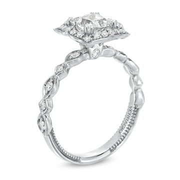 Verragio Renaissance Victorian Halo Engagement Setting In White Gold 14K