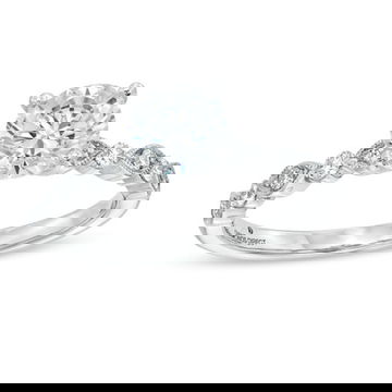 Alternating Marquise Frame Milgrain Engagement Setting by Diamonds Direct Designs 9