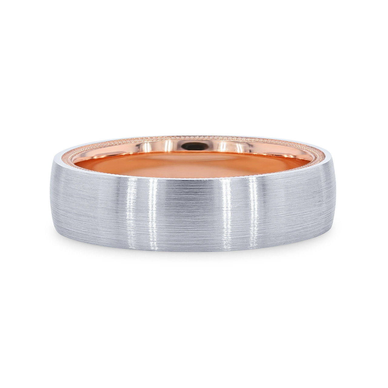 Verragio Two Tone Inlay Wedding Band 0
