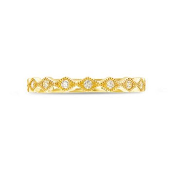 Milgrain Zig Zag Diamond Wedding Band by Diamonds Direct Designs 2