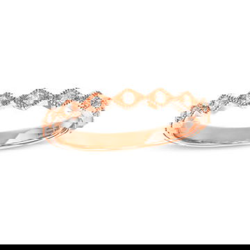 Milgrain Zig Zag Diamond Wedding Band by Diamonds Direct Designs 8
