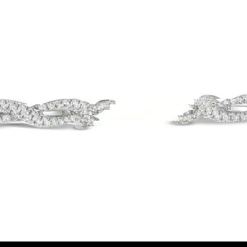 Petite Open Twist Full Diamond Wedding Band by Diamonds Direct Designs 0