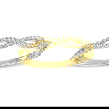 Petite Open Twist Full Diamond Wedding Band by Diamonds Direct Designs 5