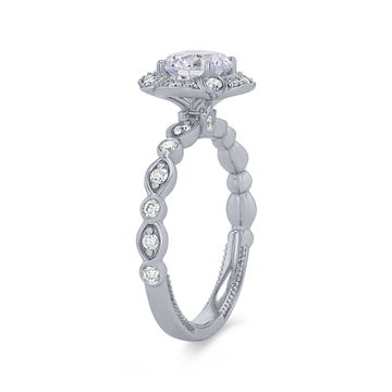 Verragio Renaissance Fiore Halo Engagement Setting In White Gold 14K