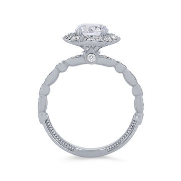 Verragio Renaissance Fiore Halo Engagement Setting In White Gold 14K