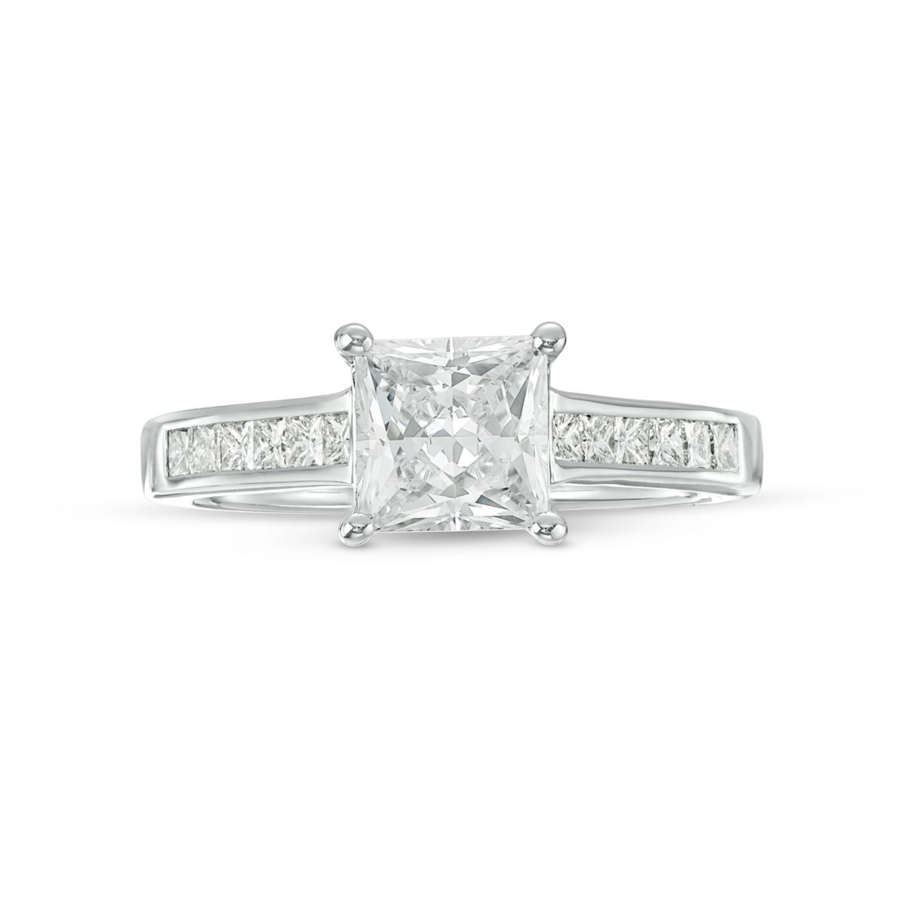 Channel Princess Diamond Engagement Setting by Adorette