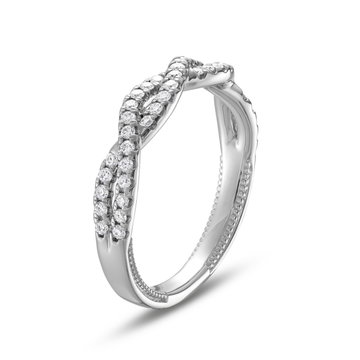 Verragio Renaissance Twist Wedding Band In White Gold 14K