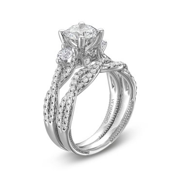 Verragio Renaissance Twist Wedding Band In White Gold 14K
