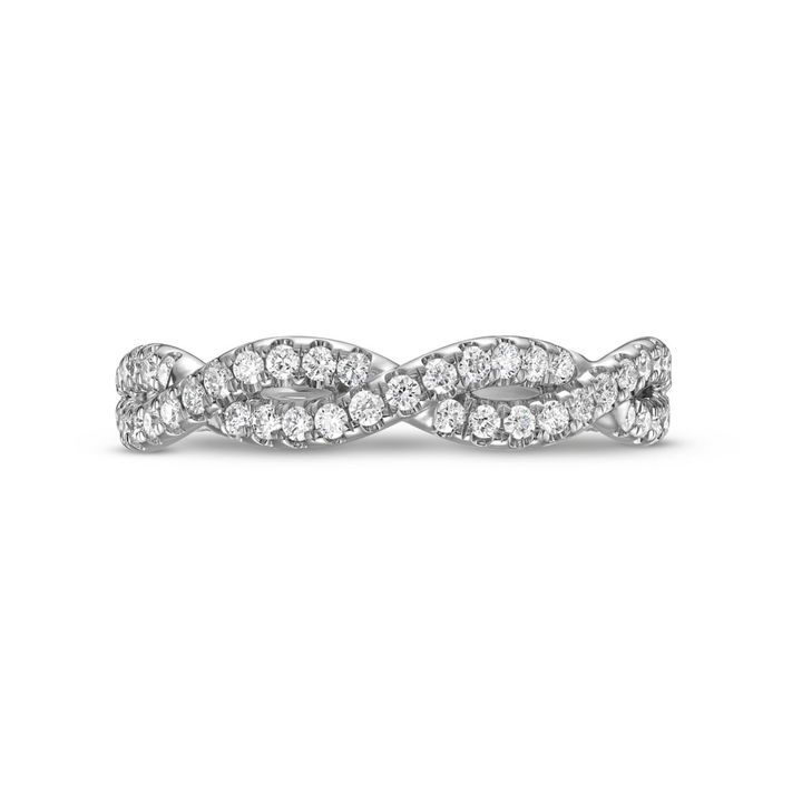 White Gold 14K Verragio Renaissance Twist Wedding Band