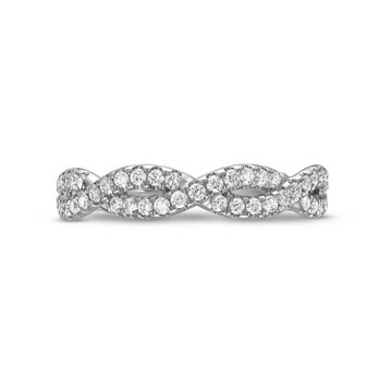Verragio Renaissance Twist Wedding Band In White Gold 14K