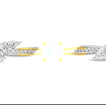 Channel Diamond Tapered Engagement Setting by Diamonds Direct Designs 1