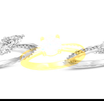 Channel Diamond Tapered Engagement Setting by Diamonds Direct Designs 10