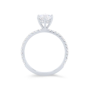 Michael M. Crown Six Prong Engagement Setting In White Gold 18K