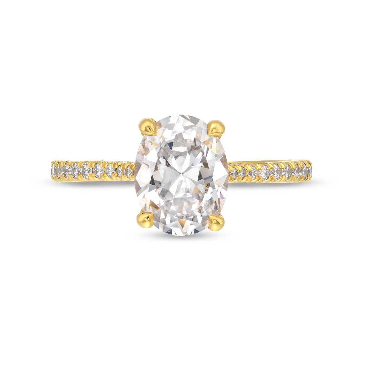 Simply Tacori Oval Cathedral Engagement Setting