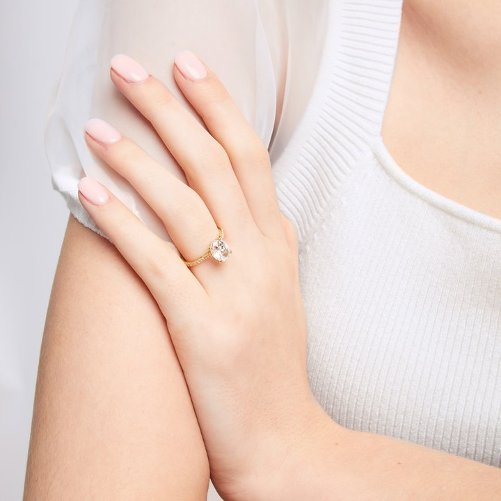 Simply Tacori Oval Cathedral Engagement Setting In Platinum