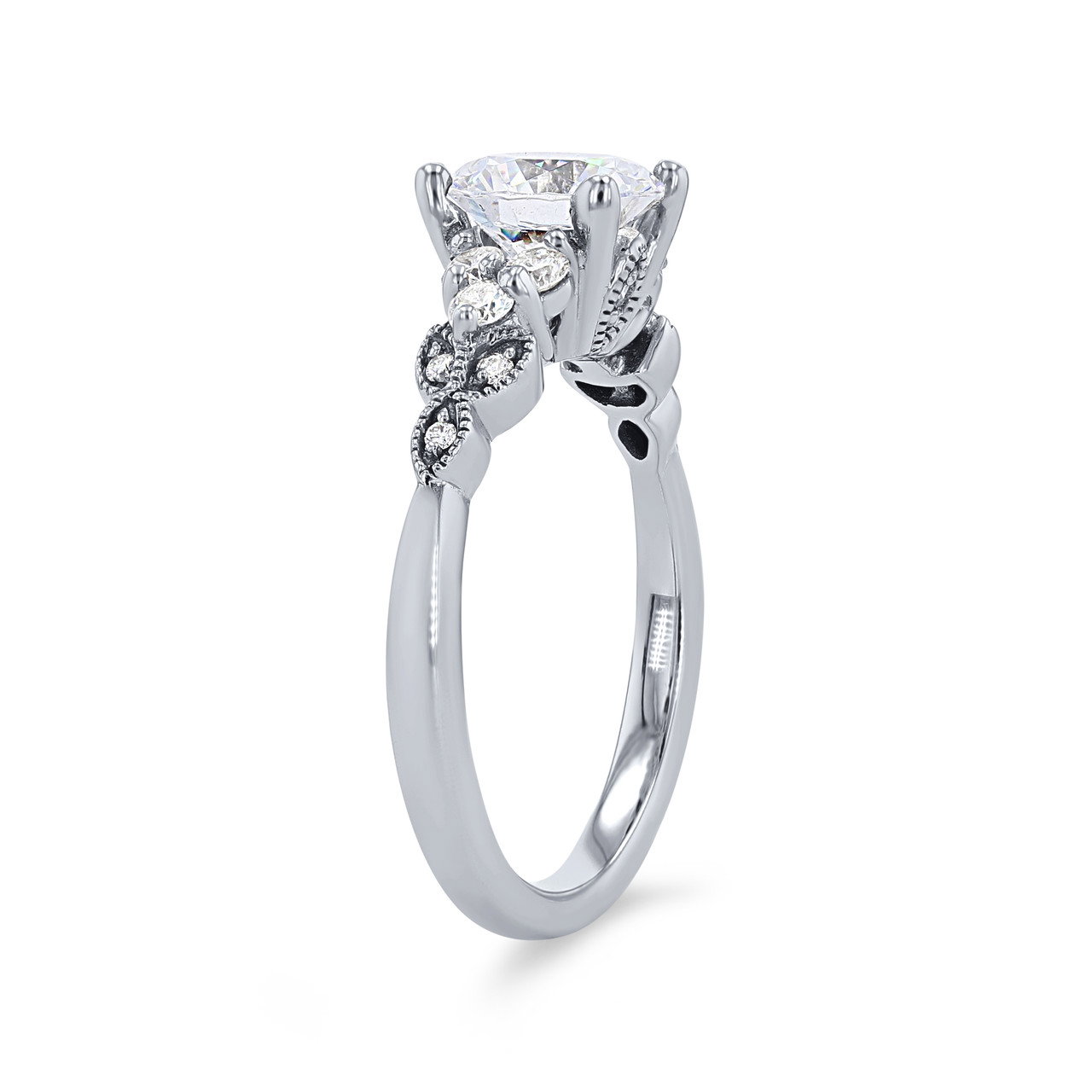 Artcarved Floral Diamond Cluster Engagement Setting 1