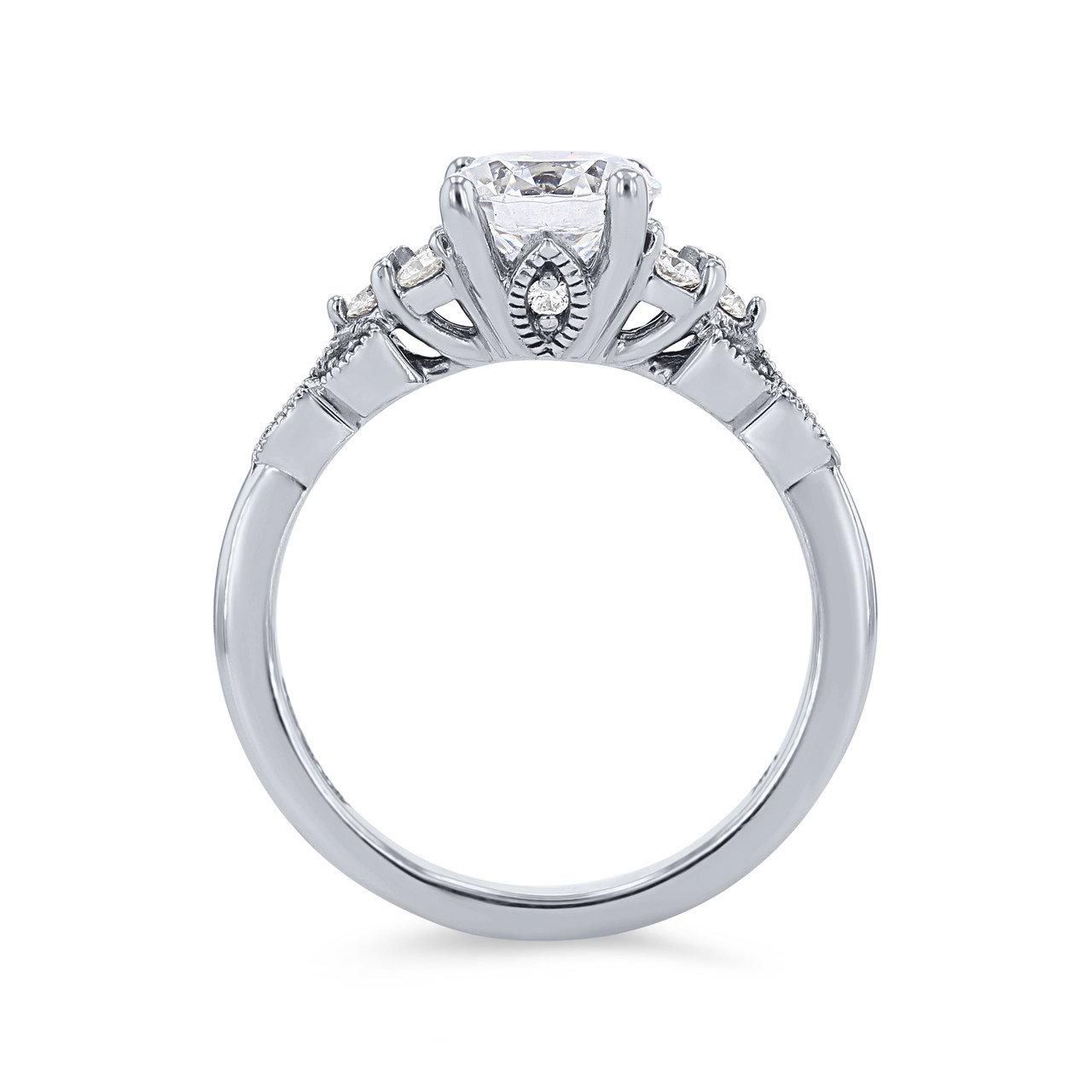 Artcarved Floral Diamond Cluster Engagement Setting