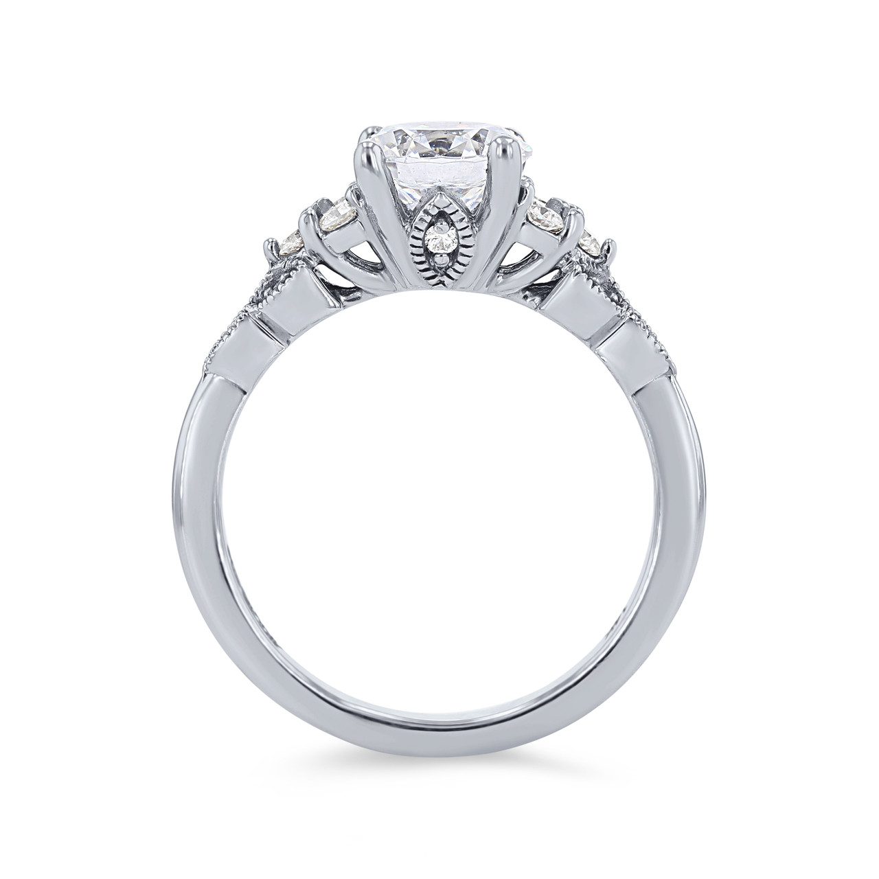Artcarved Floral Diamond Cluster Engagement Setting 2