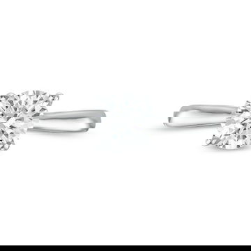 Solitaire 2.5mm Cathedral Tapered Engagement Setting by Diamonds Direct Designs 1