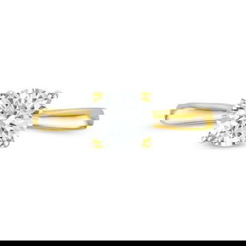 Solitaire 2.5mm Cathedral Tapered Engagement Setting by Diamonds Direct Designs 2