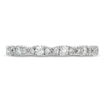 Tacori Petite Crescent Sculpted Halfway Wedding Band In Platinum