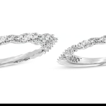 Tacori Petite Crescent Sculpted Halfway Wedding Band