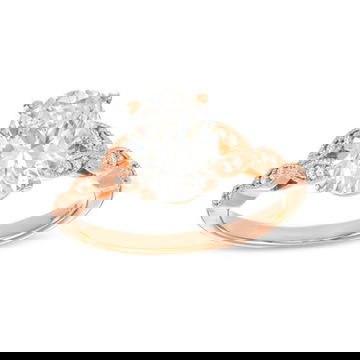 Floral Diamond Milgrain Engagement Setting by Diamonds Direct Designs 11