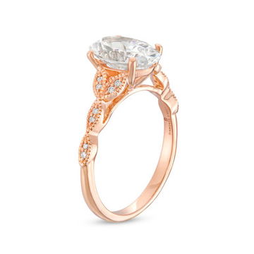 Floral Diamond Milgrain Engagement Setting by Diamonds Direct Designs 10